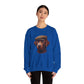 Brown Labrador Wearing Tweed Flat Cap- Adult Crewneck Sweatshirt - Too Cute Pets