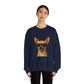 Chihuahua Wearing Sunglasses - Adult Crewneck Sweatshirt