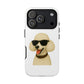 White Poodle Wearing Sunglasses - Tough Phone Case