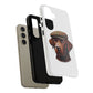 Labrador Wearing a Tweed Flat Cap - Tough Phone Case