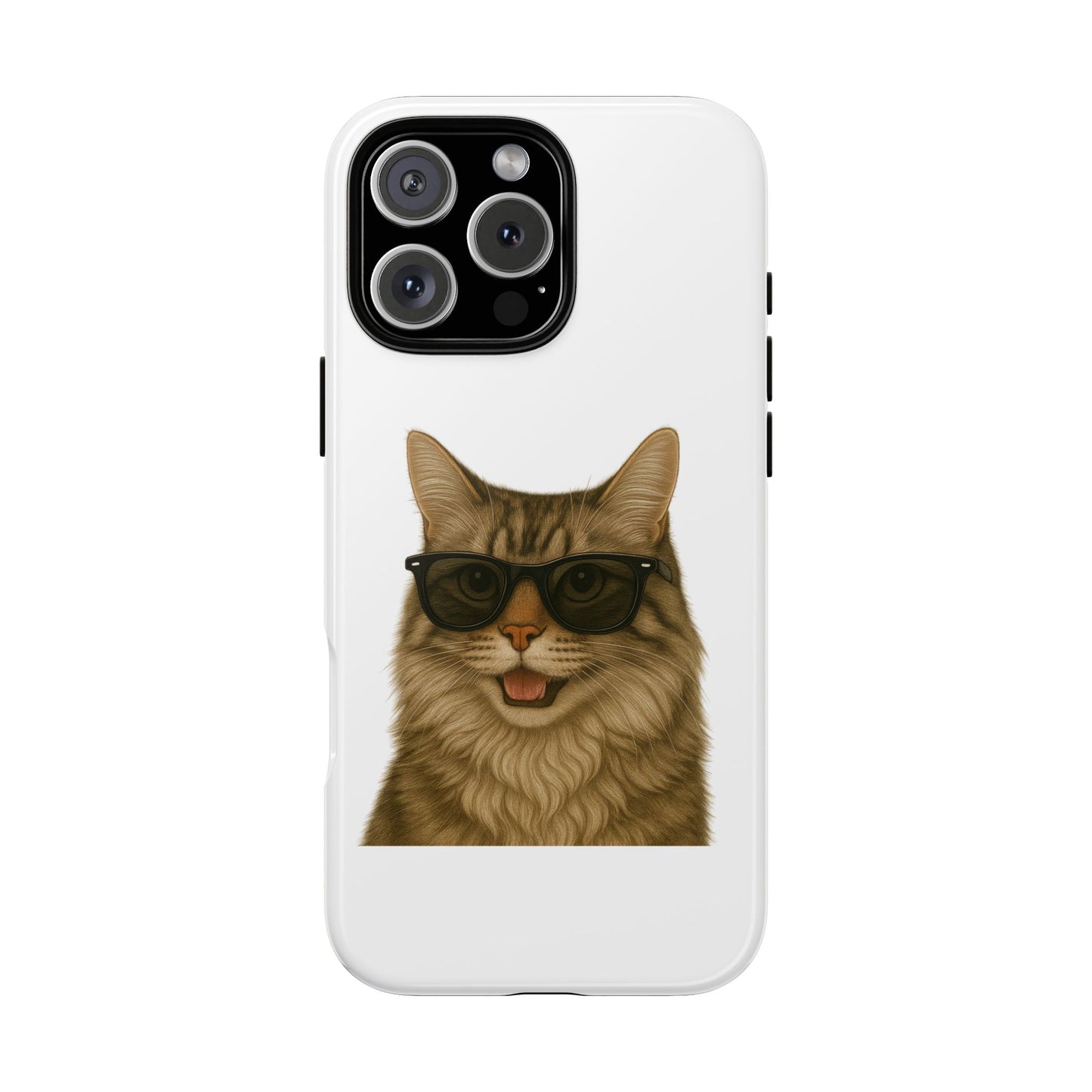 Siberian Cat Wearing Sunglasses - Tough Phone Case