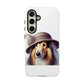 Collie Wearing a Cloche Hat - Tough Phone Case