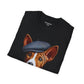 Basenji Pup Wearing Tweed Cap - Adult T-Shirt - Too Cute Pets