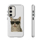 American Shorthair Silver Tabby Wearing Sunglasses - Tough Phone Case