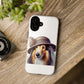 Collie Wearing a Cloche Hat - Tough Phone Case
