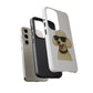 White Poodle Wearing Sunglasses - Tough Phone Case