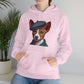 Cute Basenji Pup Wearing A Tweed Flat Cap - Adult Hoodie - Too Cute Pets