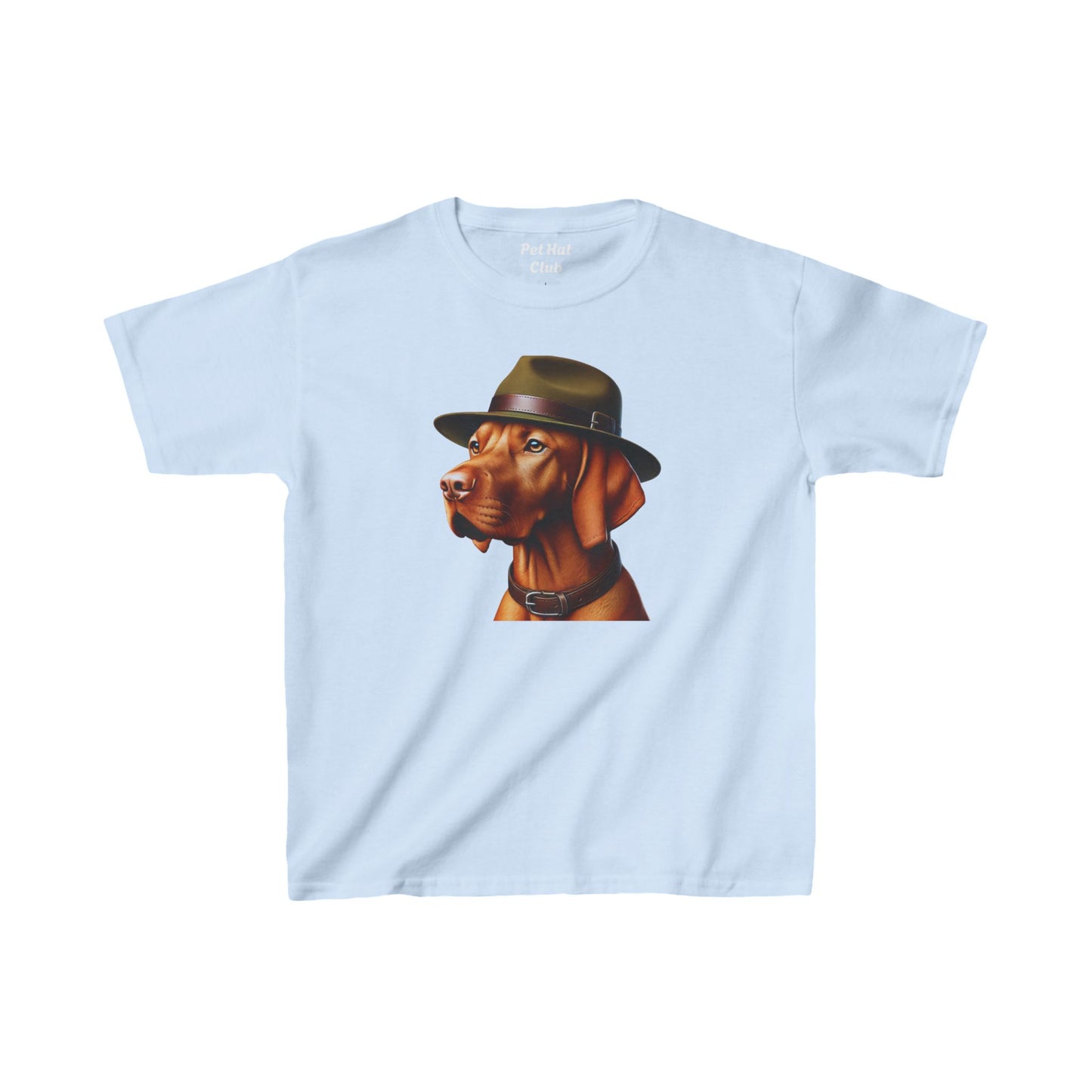 Vizsla With Campaign Hat Youth T-Shirt - Too Cute Pets