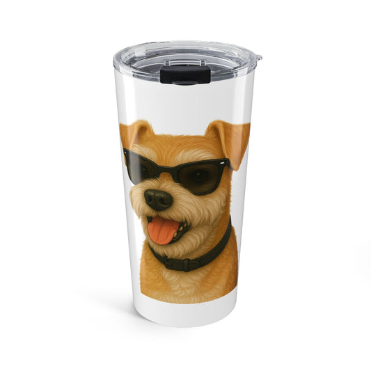 Miniature Schnauzer Wearing Sunglasses - 20oz Tumbler