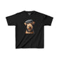 Aerdale Terrier Wearing Tweed Flat Cap Youth T-Shirt  - Too Cute Pets