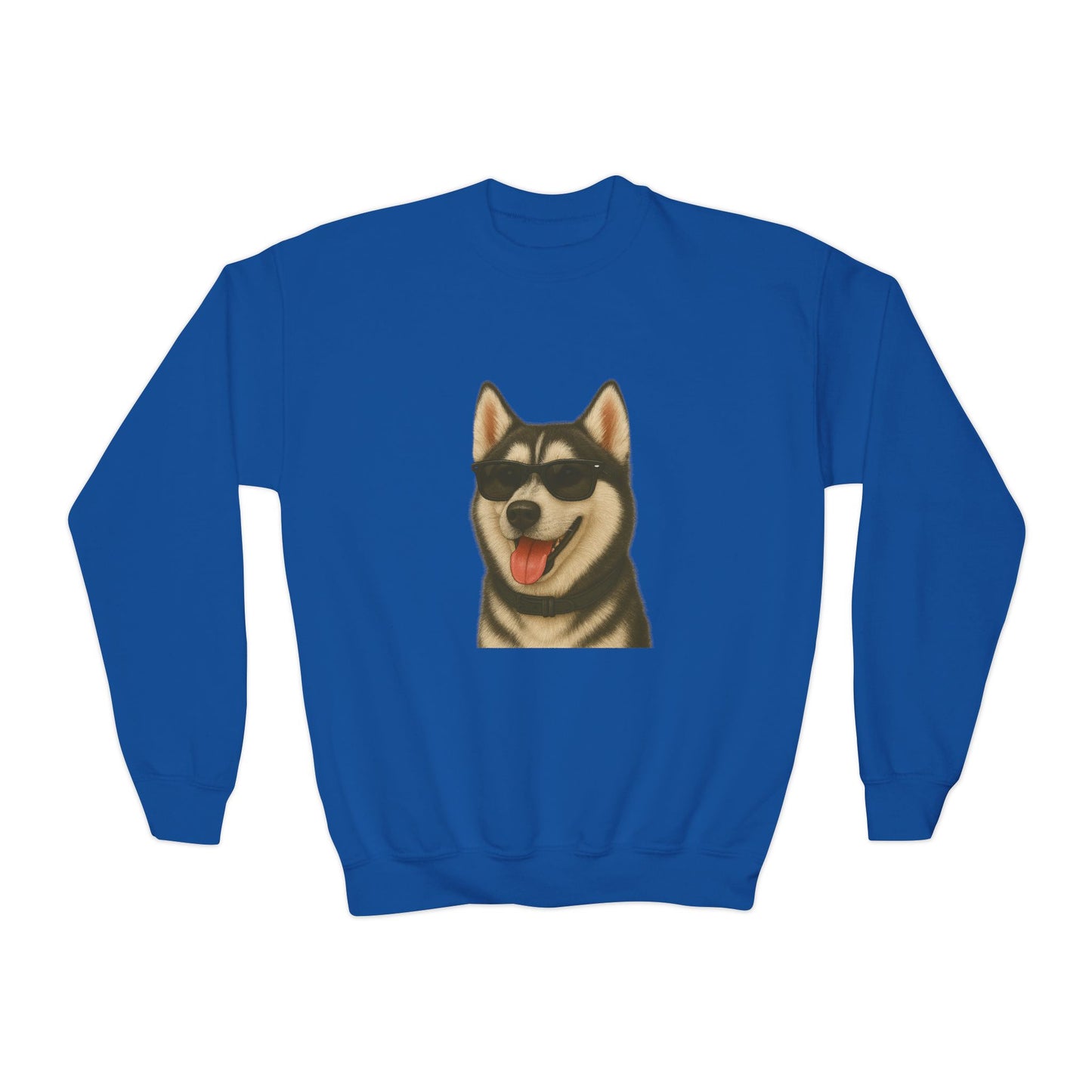 Siberian Husky Wearing Sunglasses - Youth Sweatshirt
