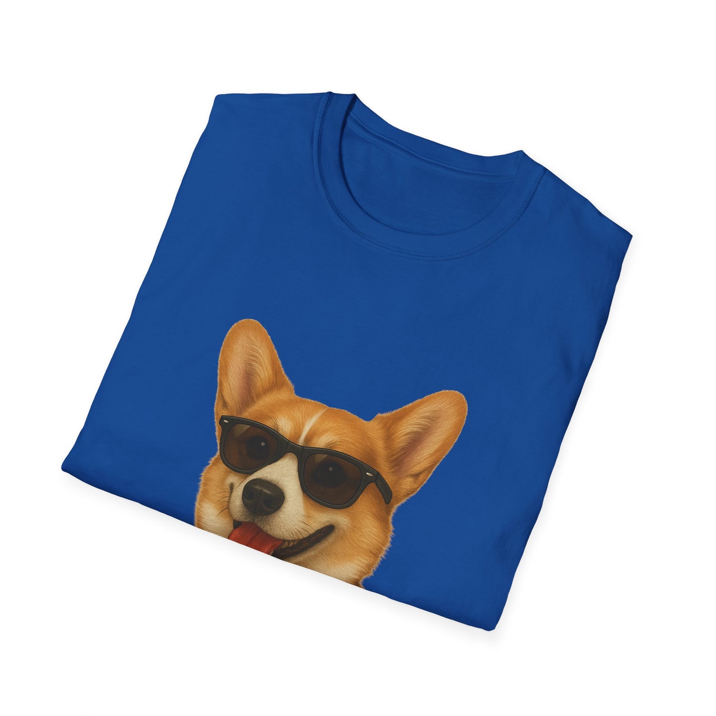 Corgi Wearing Sunglasses - Adult T-Shirt