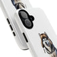 Husky Wearing a Fur Hunter Hat - Tough Phone Case