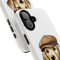 Golden Retriever Wearing a Newsboy Cap - Tough Phone Case