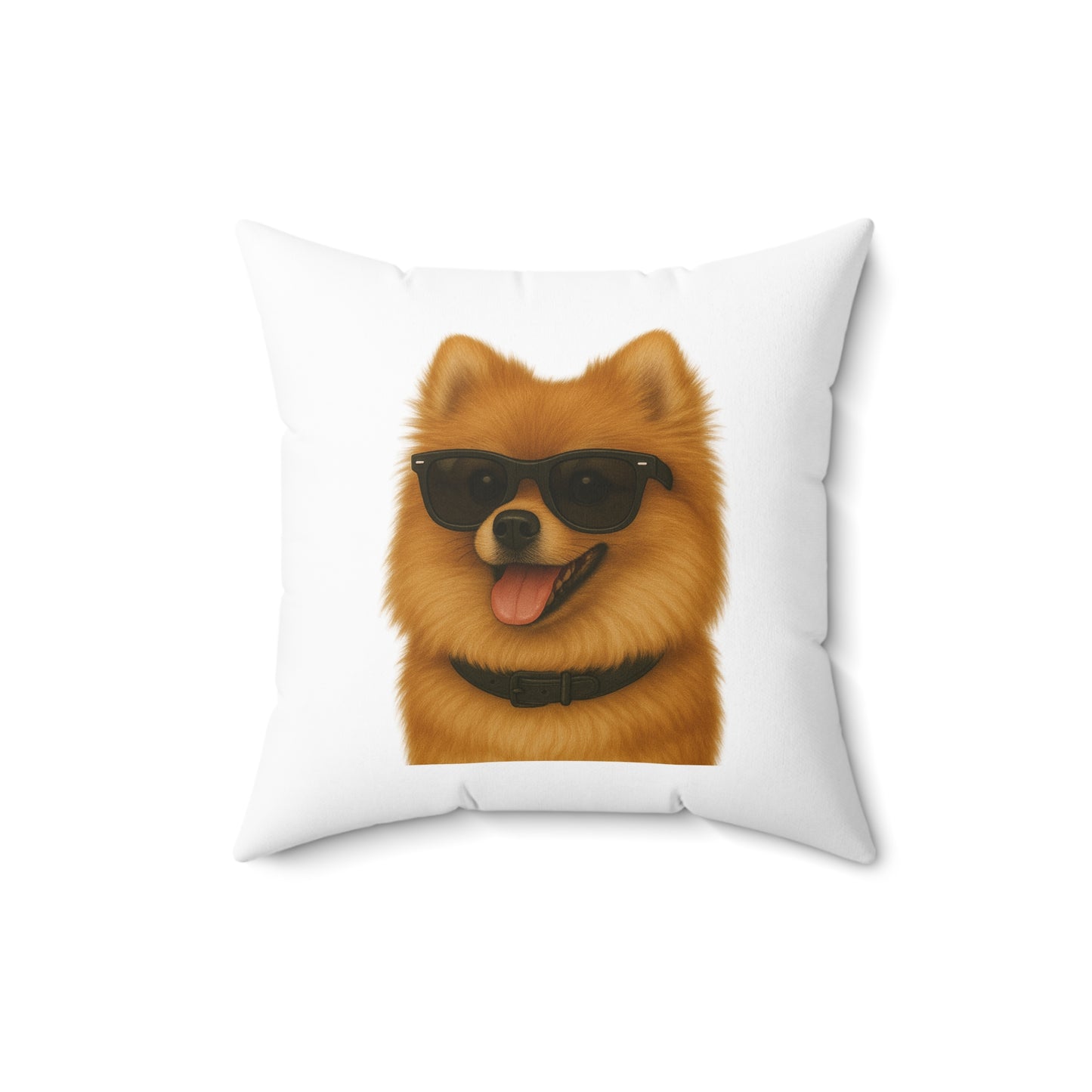 Pomeranian Wearing Sunglasses - Throw Pillow