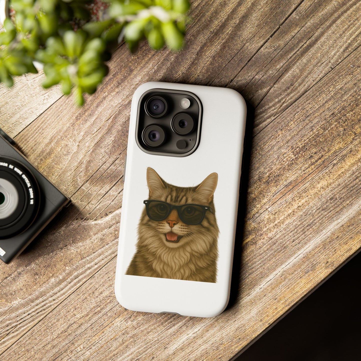 Siberian Cat Wearing Sunglasses - Tough Phone Case