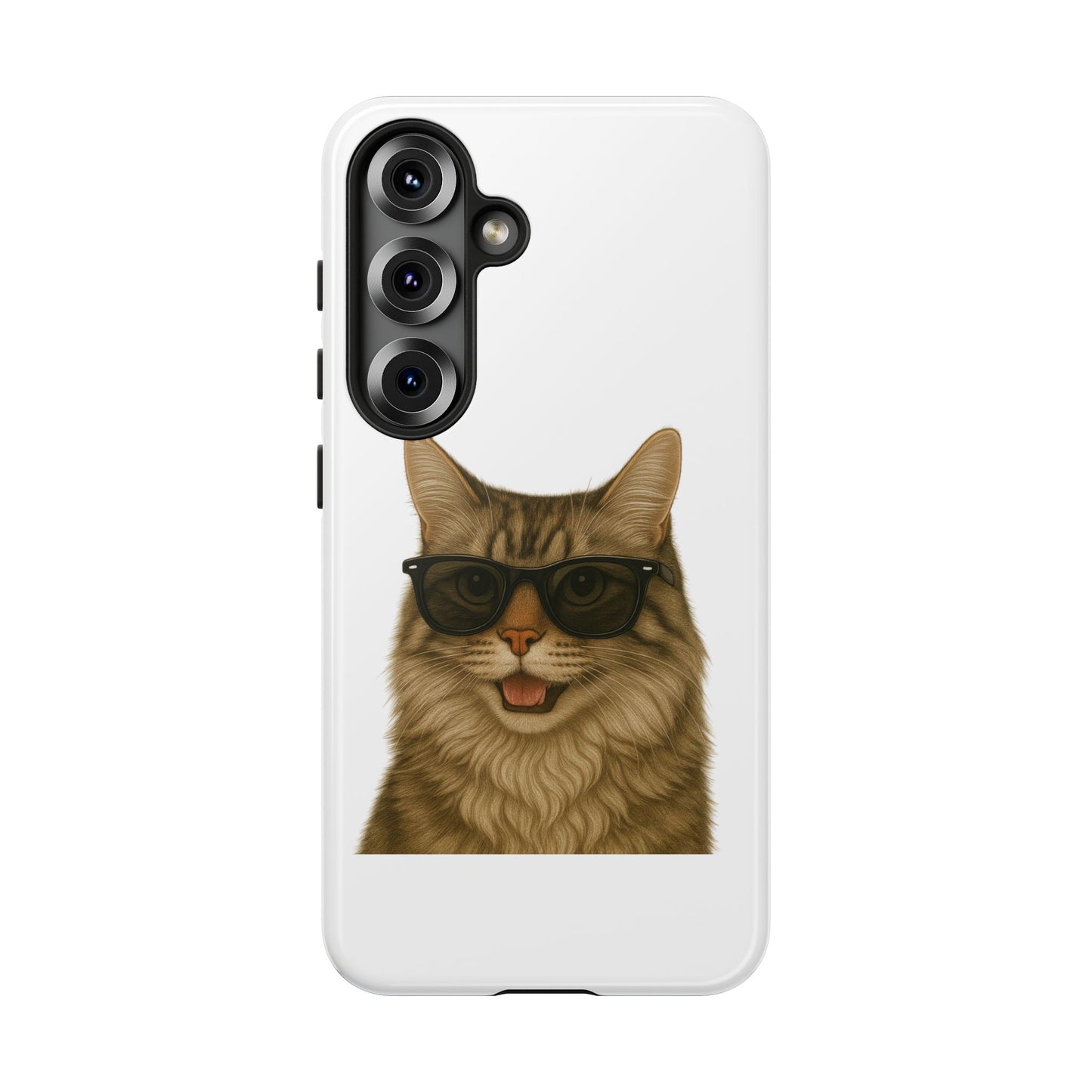Siberian Cat Wearing Sunglasses - Tough Phone Case