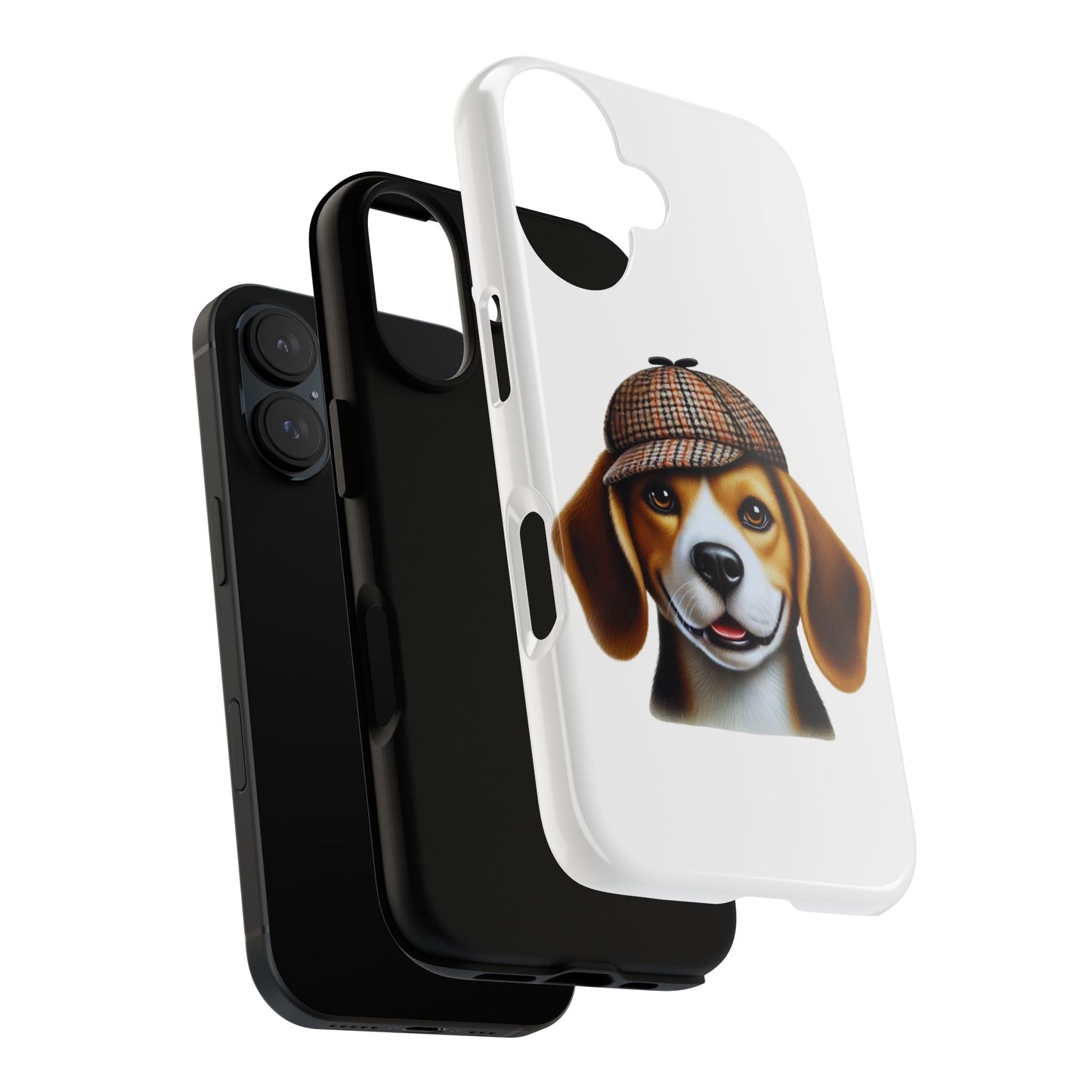 Beagle Wearing a Deerstalker Hat - Tough Phone Case