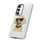 White Poodle Wearing Sunglasses - Tough Phone Case
