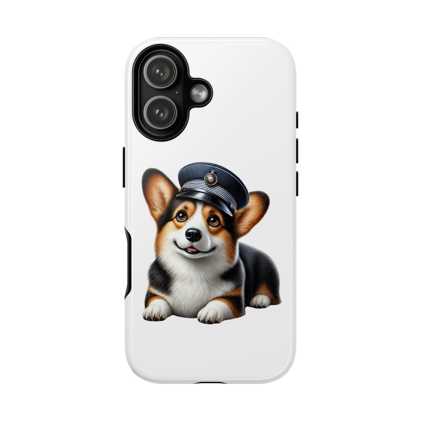 Corgi Wearing a Conductor's Hat - Tough Phone Case