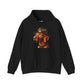 Dashing Vizsla Wearing Campaign Hat - Adult Hoodie - Too Cute Pets