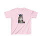 Maine Coon Cat Wearing Baseball Cap - Youth T-Shirt - Too Cute Pets