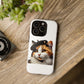 Calico Cat Wearing a Beret - Tough Phone Case
