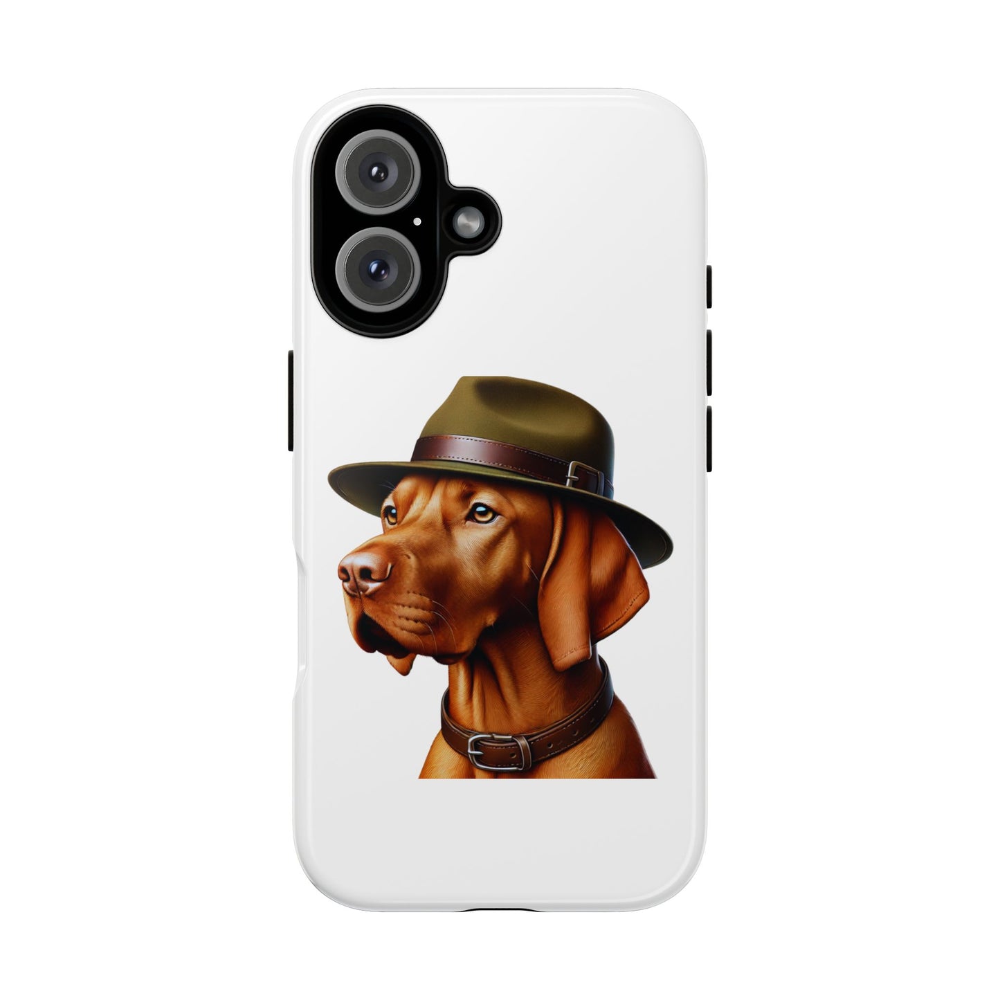Vizsla Wearing a Campaign Hat - Tough Phone Case