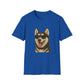 Siberian Husky Wearing Sunglasses - Adult T-Shirt