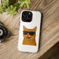 Orange Tabby Cat Wearing Sunglasses - Tough Phone Case
