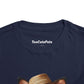 Cattle Dog Puppy Wearing Bandana & Straw Hat Toddler Tee - Too Cute Pets