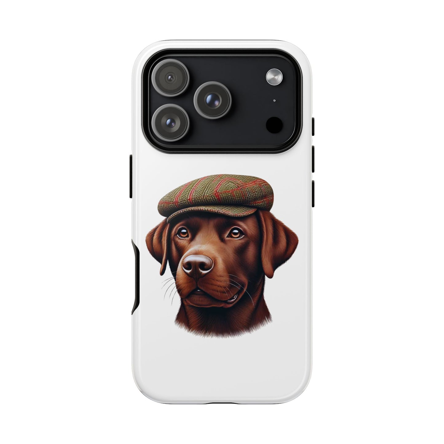 Labrador Wearing a Tweed Flat Cap - Tough Phone Case