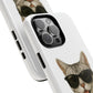 American Shorthair Silver Tabby Wearing Sunglasses - Tough Phone Case