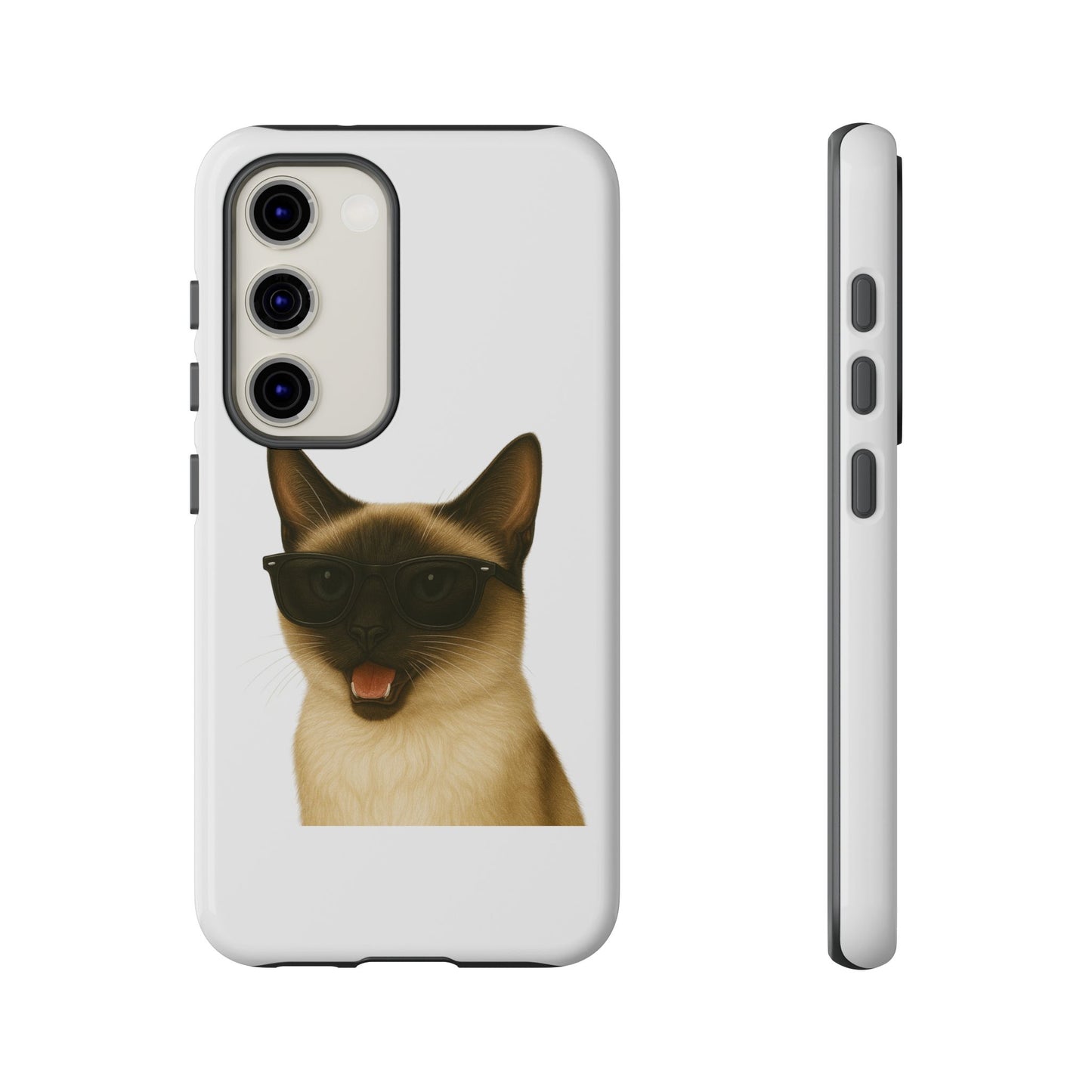 Siamese Cat Wearing Sunglasses - Tough Phone Case