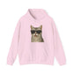 American Shorthair Silver Tabby Wearing Sunglasses - Adult Hoodie