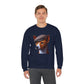 Basenji Wearing Tweed Flat Cap - Adult Crewneck Sweatshirt - Too Cute Pets