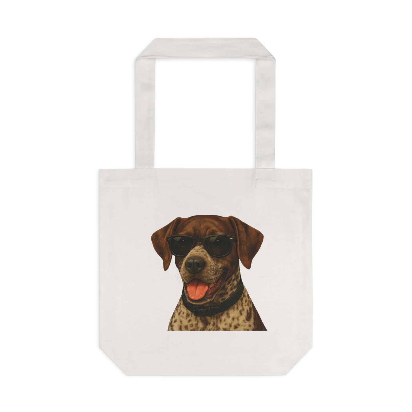 German Shorthaired Pointer Wearing Sunglasses Cotton Tote Bag