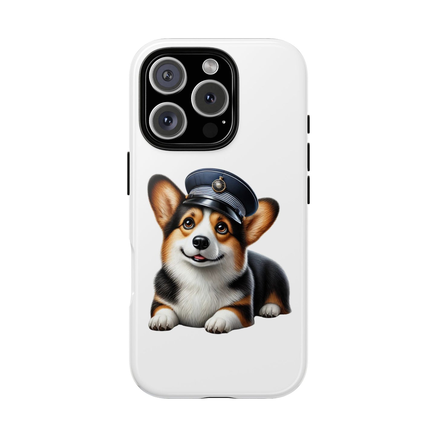 Corgi Wearing a Conductor's Hat - Tough Phone Case