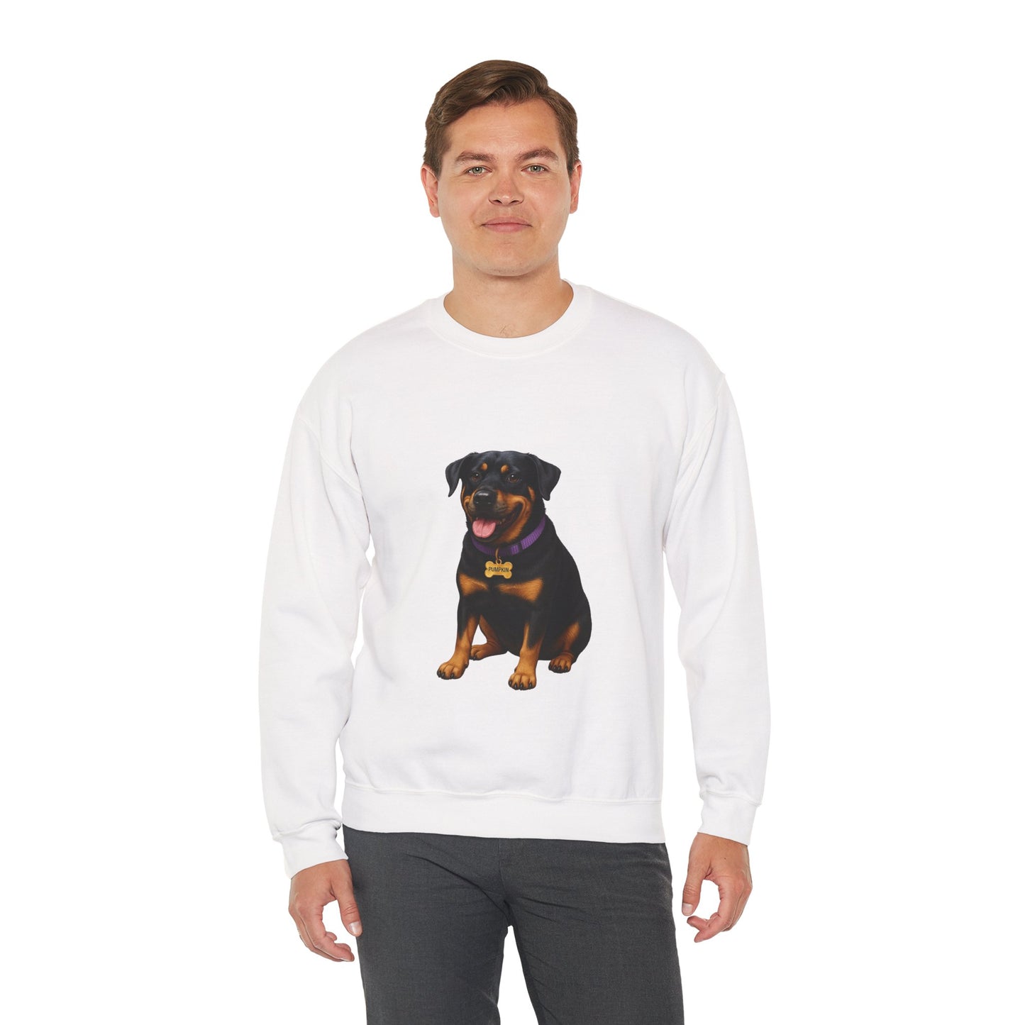 Rottweiler Lab Mix Pumpkin Sweatshirt