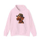 Dashing Vizsla Wearing Campaign Hat - Adult Hoodie - Too Cute Pets