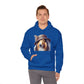 Collie Wearing Cloche Hat - Adult Hoodie - Too Cute Pets