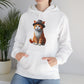 Cool Tabby Kitten Wearing Fedora Hat - Adult Hoodie - Too Cute Pets