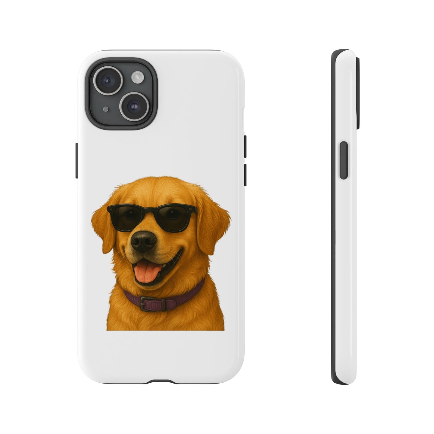 Golden Retriever Wearing Sunglasses - Tough Phone Case