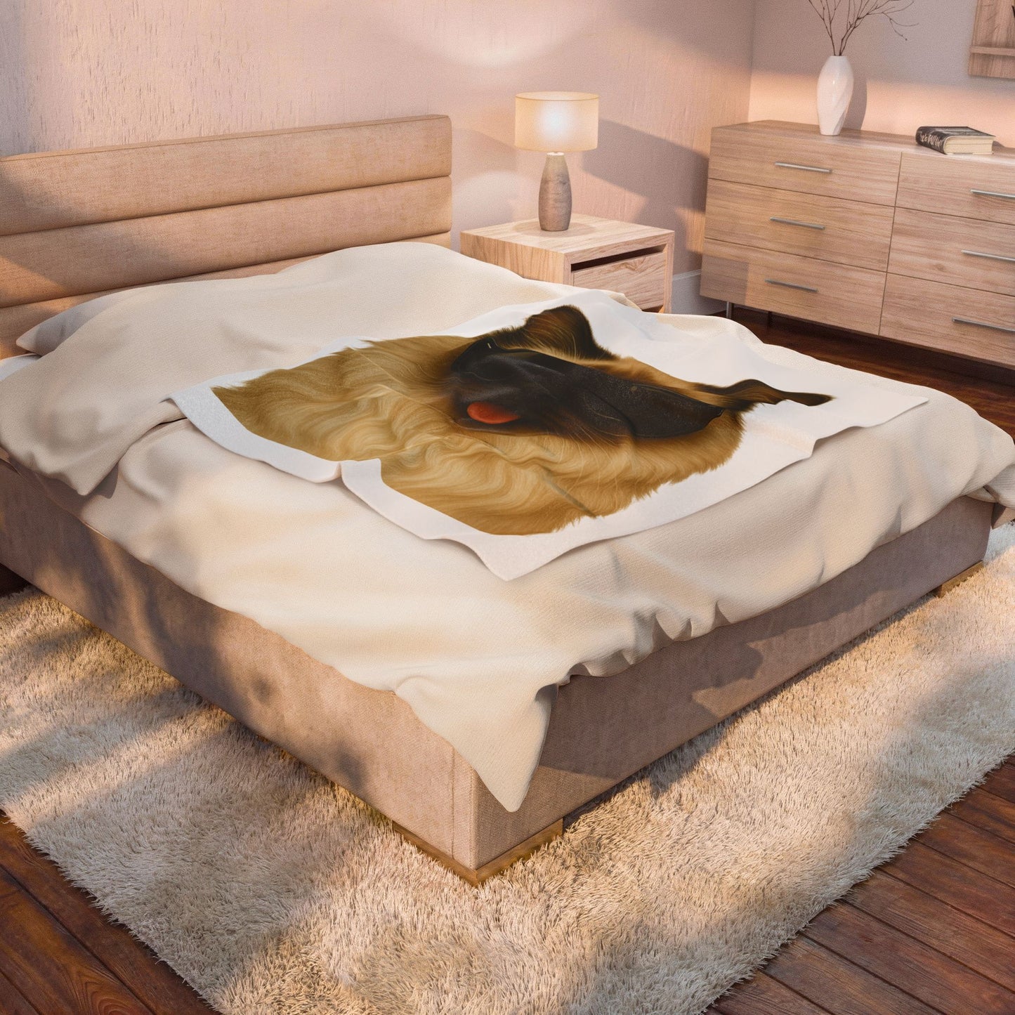 Ragdoll Cat Wearing Sunglasses - Sherpa Blanket