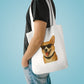 Corgi Wearing Sunglasses Cotton Tote Bag