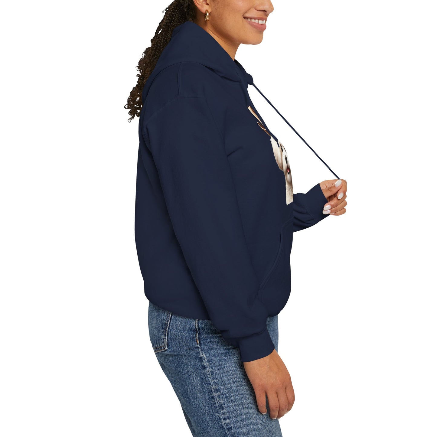 Cute Maltese Wearing A Cowgirl - Adult Hoodie - Too Cute Pets