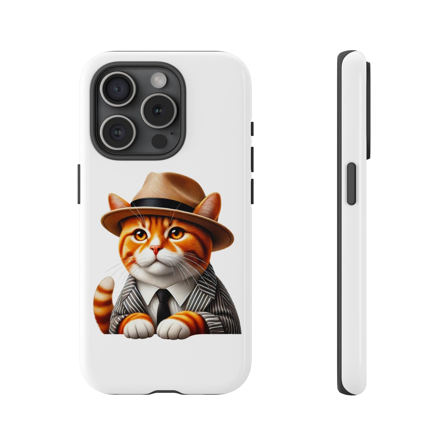 Tabby Cat Wearing a Fedora - Tough Phone Case