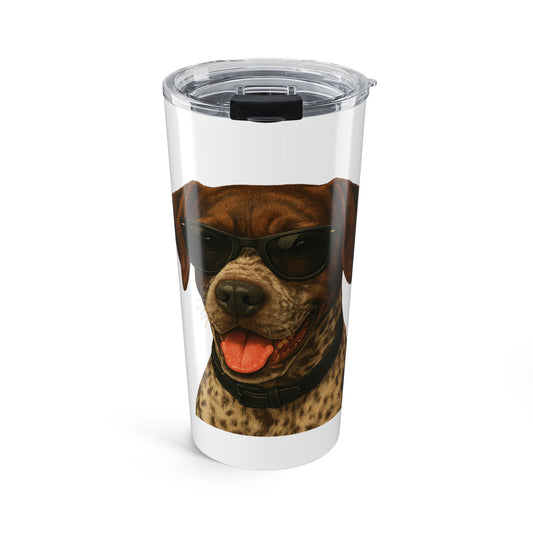 German Shorthaired Pointer Wearing Sunglasses - 20oz Tumbler
