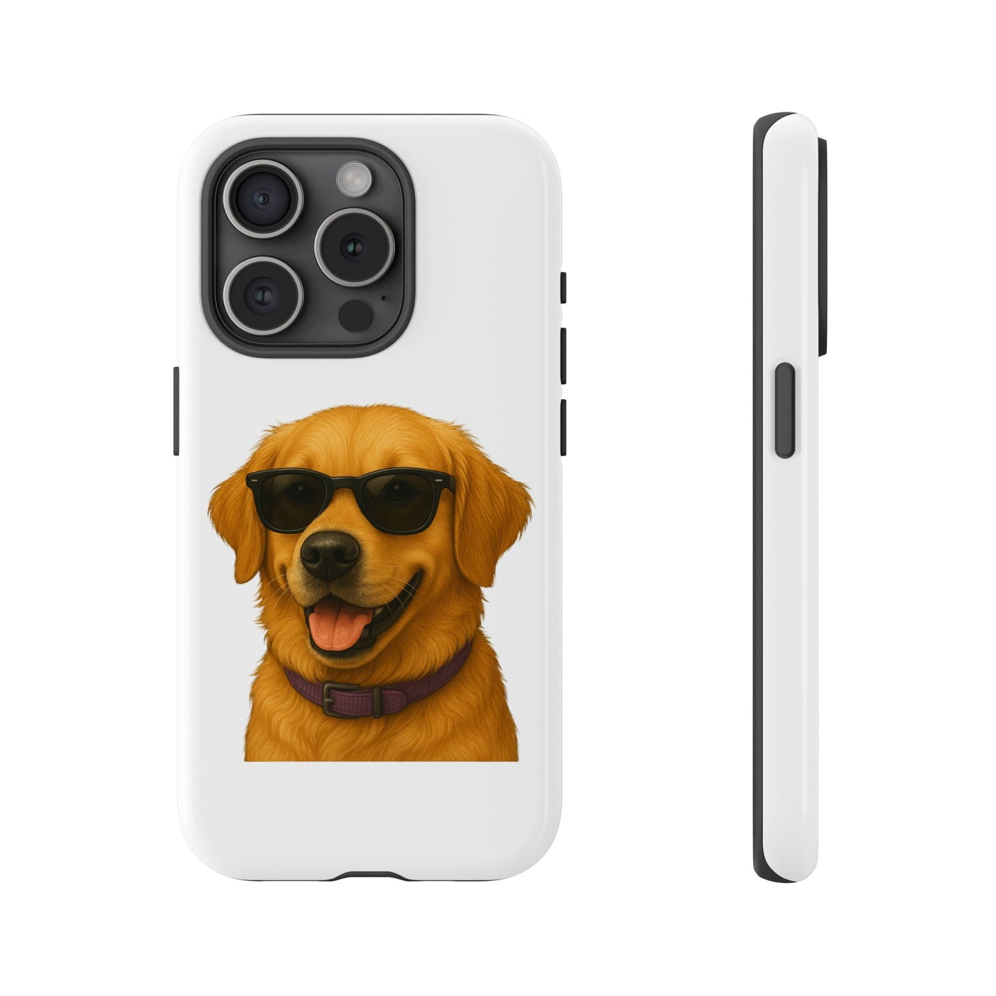 Golden Retriever Wearing Sunglasses - Tough Phone Case