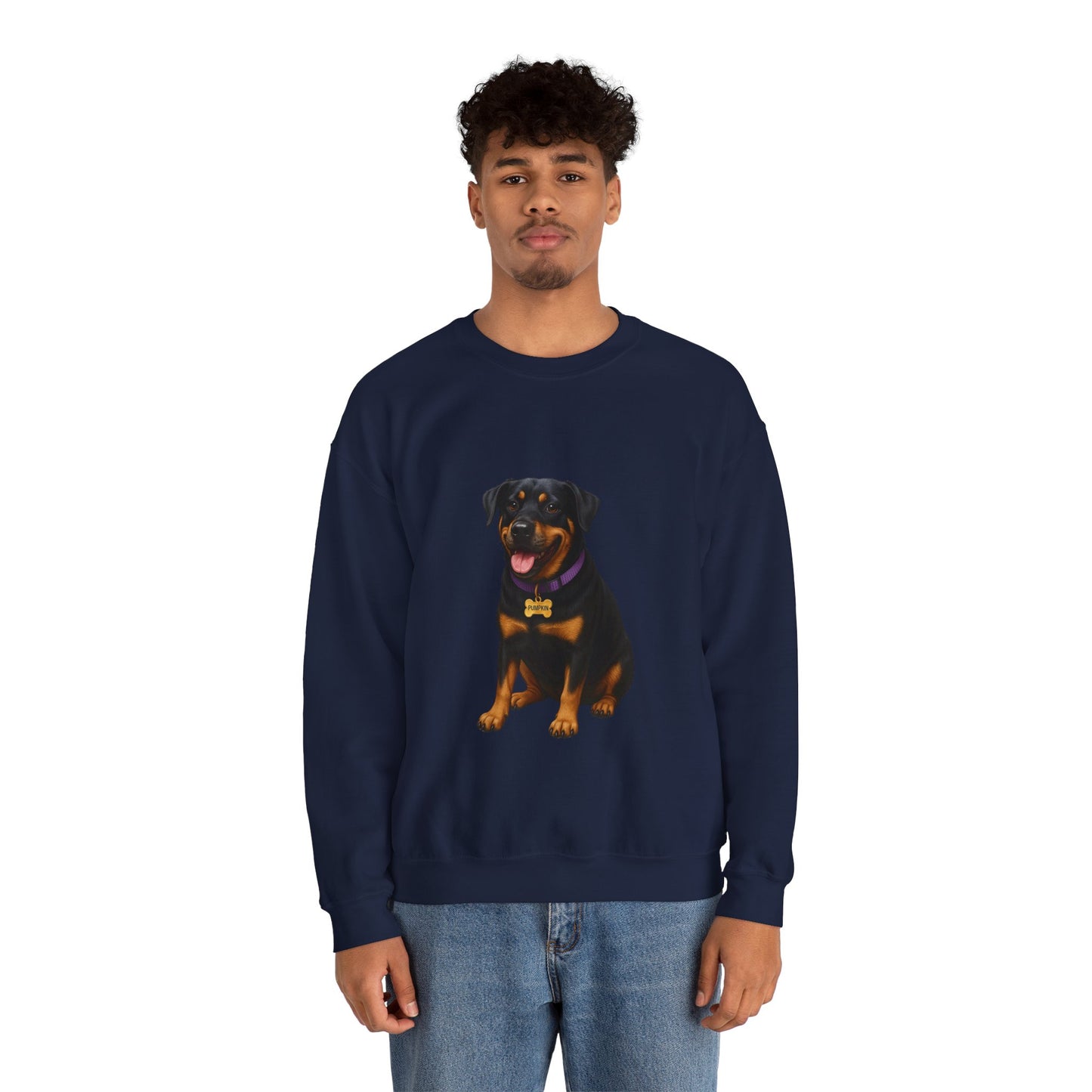 Rottweiler Lab Mix Pumpkin Sweatshirt